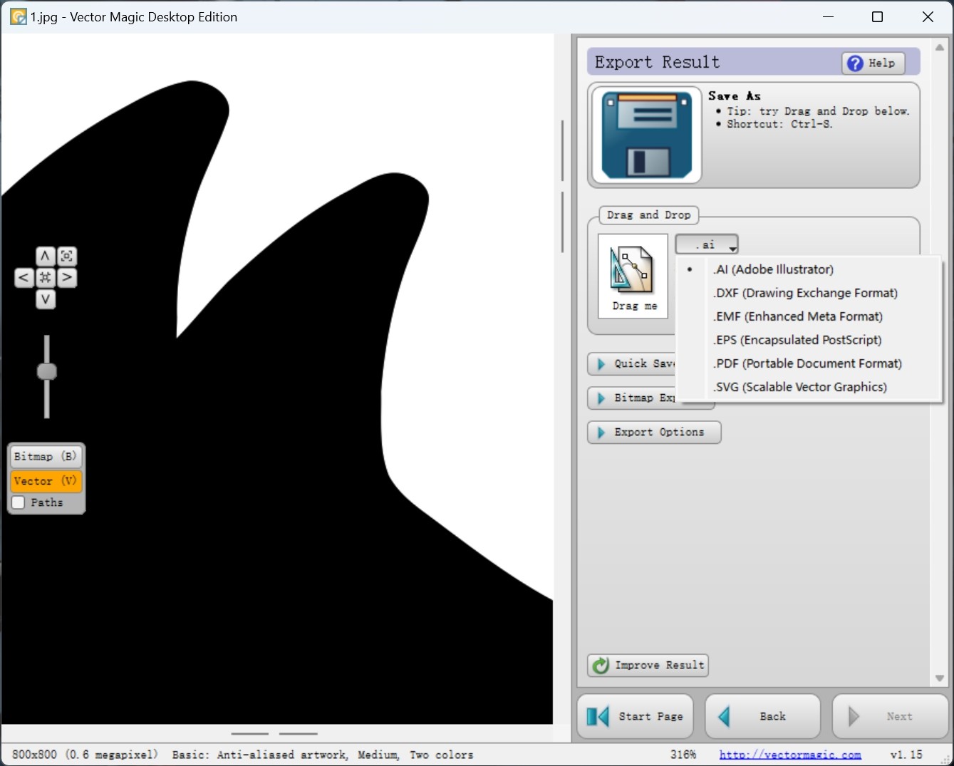 图片[2]-Vector Magic v1.15 破解版，位图转矢量图工具(JPG、PNG、GIF转PDF、SVG、EPS)-ucks