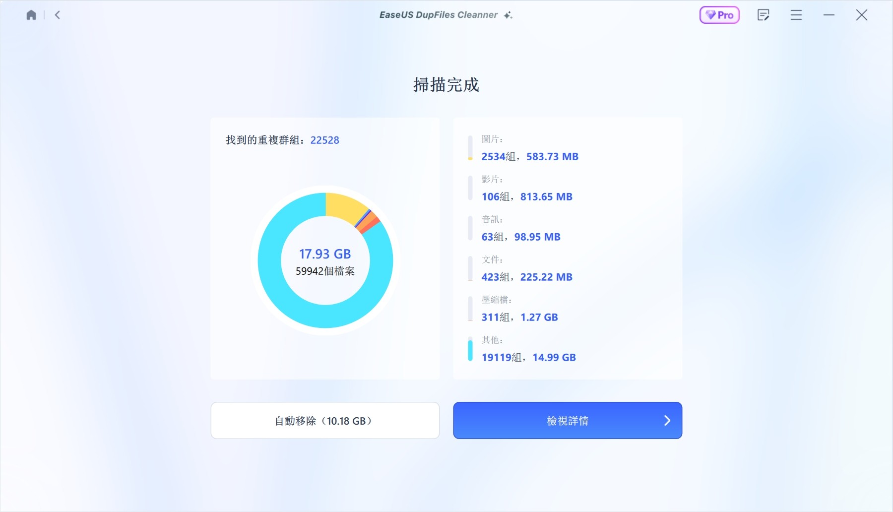 EaseUS DupFiles Cleaner Pro v3.5.0破解版,易我重复文件/照片查找清理