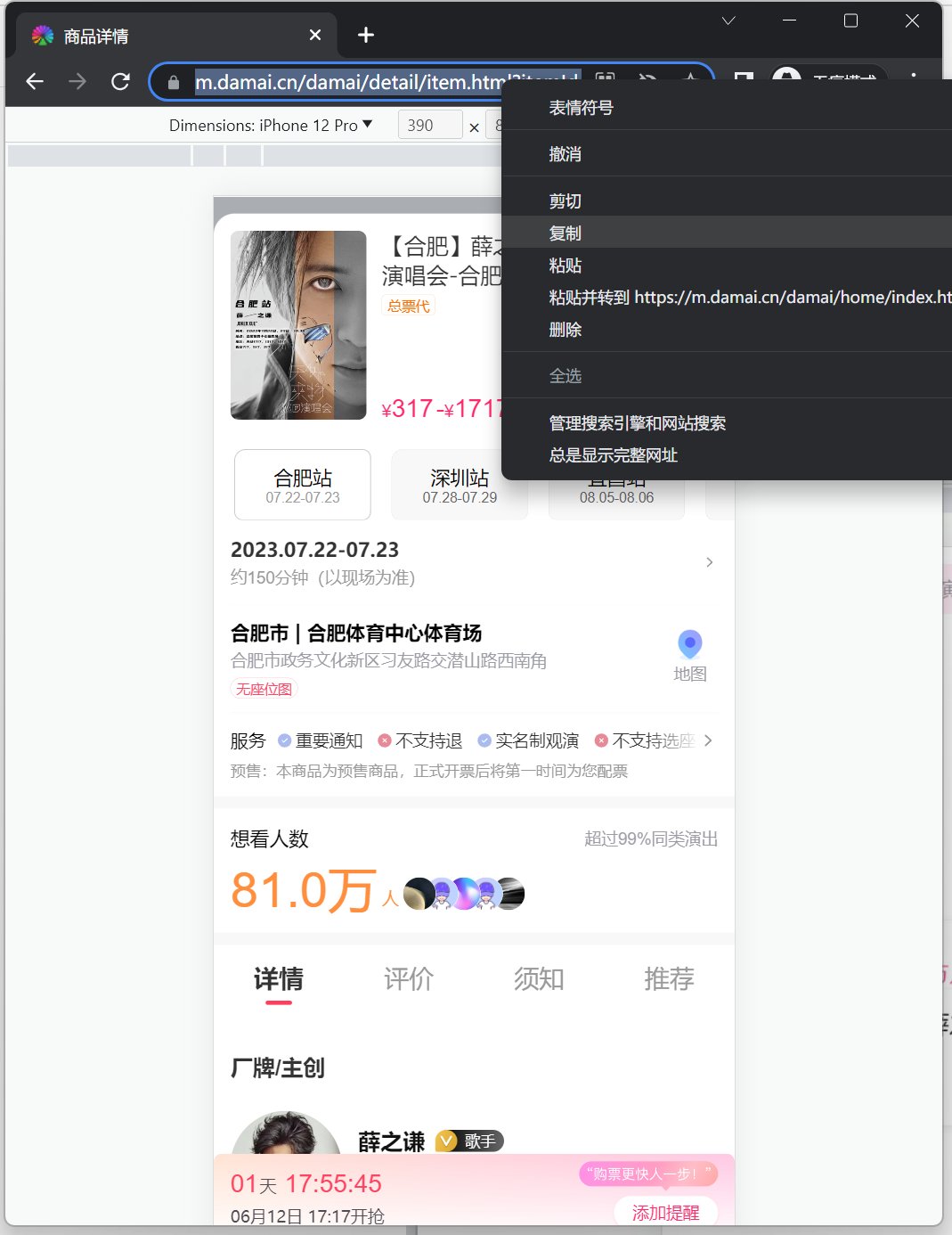大麦网抢票系统!大麦全自动抢票购票软件